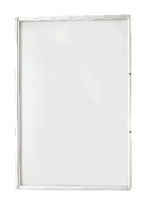 Vertikální interiérová vitrína - vnitřek bílý lakovaný 60x90